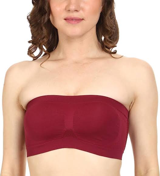 Pack of 4 Strapless Bra,Multi colour,Free Size (Fit on 28 to 36 size)