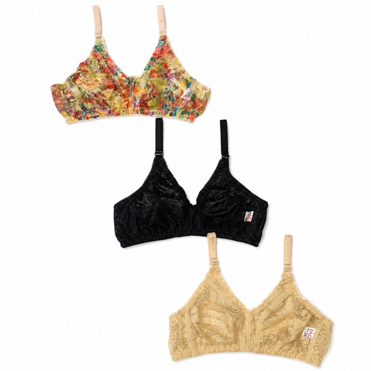Pack of 3 Net Bra in 999/-